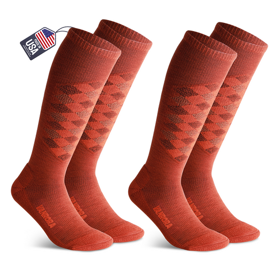 Merino Wool Kids Ski Socks Keystone 2-Pair – Vanrora