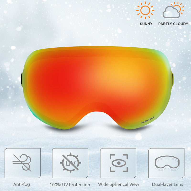 Load image into Gallery viewer, X-Mag Ski Goggles Replacement Lens
